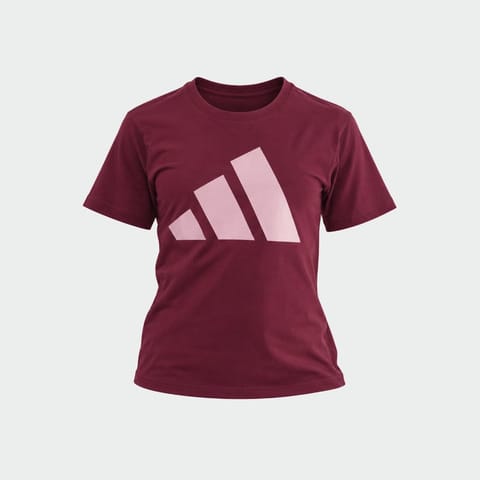 Adidas Womens Big Logo Tee Red