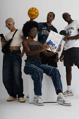 Wide Leg Carpenter Jeans Blue