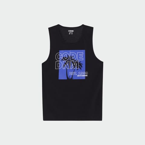 Code Mens Graphic Vest Black