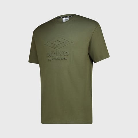 Umbro Mens Embossed Relaxed Tee Green