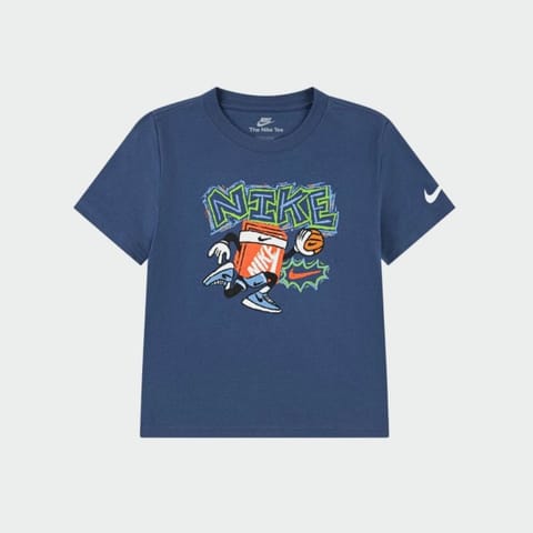 Nike Boys Chalky Boxy Ball Tee Blue