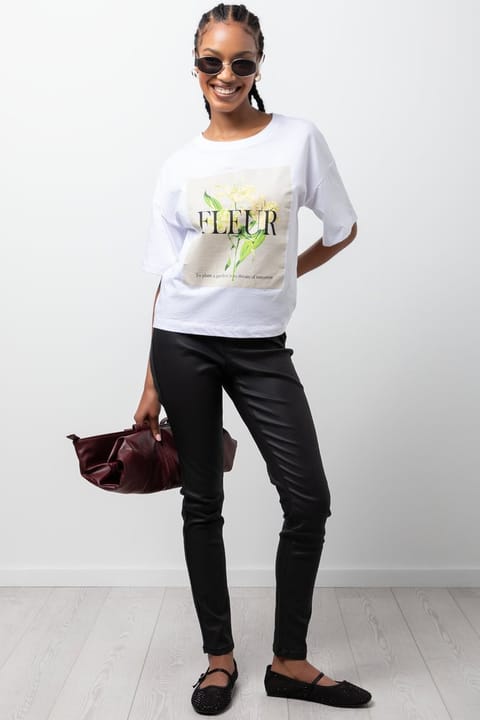 Coated Skinny Jeans Black