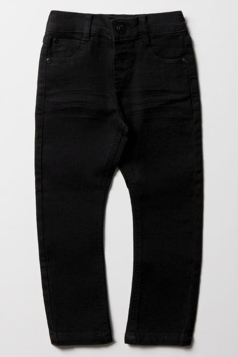 Bowleg Denim Jeans Black