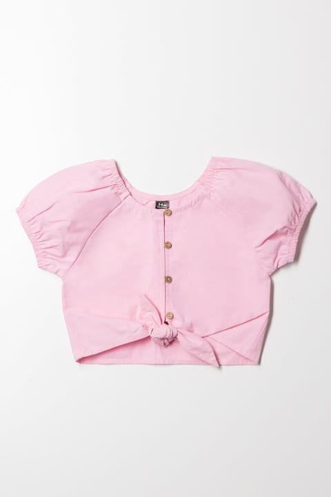 Front Tie Top Pink