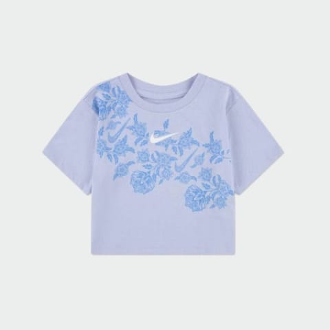 Nike Girls Lace It Up Boxy Tee Grey